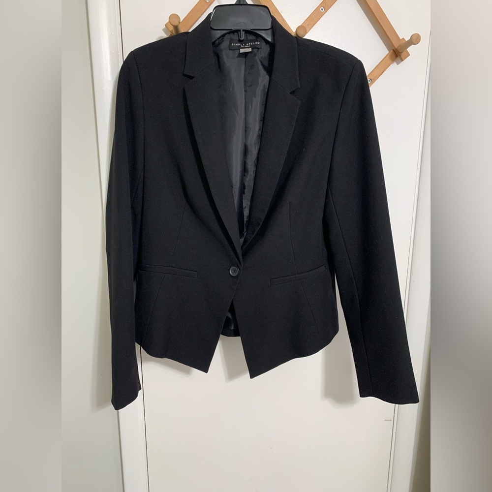 Simply Styled By Sears Women's 1-Button Blazer - image 1
